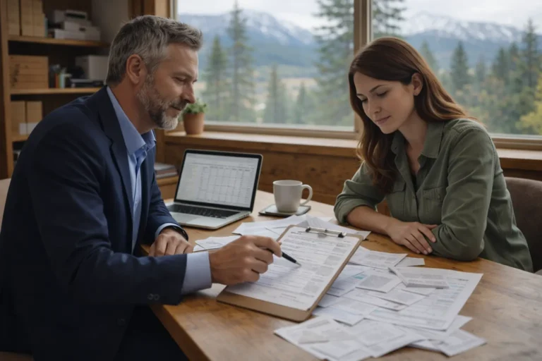 CPA meeting with small business owner in Missoula Montana to discuss tax preparation options